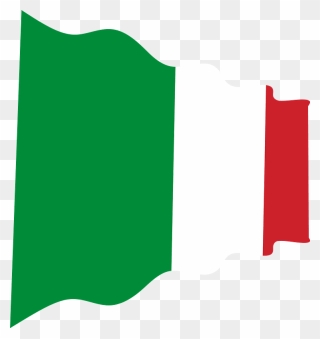 Italy Wavy Flag Clipart - Png Download