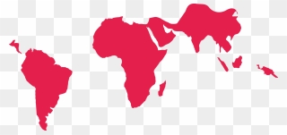 Mapa Mundi Pobreza - World Map Grey Simple Clipart