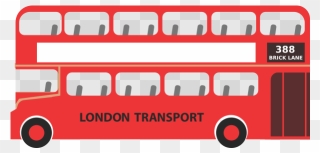 London Bus - Transparent London Bus Png Clipart