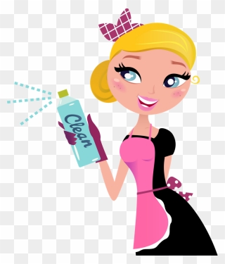 Cartoon Cleaning Lady Clipart