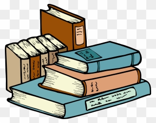 Picture Of Someone Reading A Book - Stack Of Books Clipart - Png Download