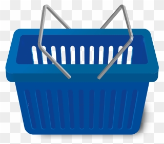 Shopping Cart Navy Blue Vector Icon - Blue Shopping Basket Png Clipart
