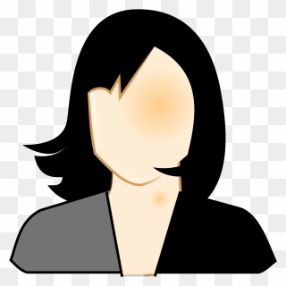 Girl With Black Hair Clip Art - Png Download