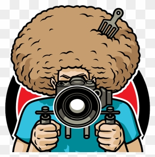 Photographer Clipart Long Hair Man - Fro Knows Photo Flash Guide - Png Download