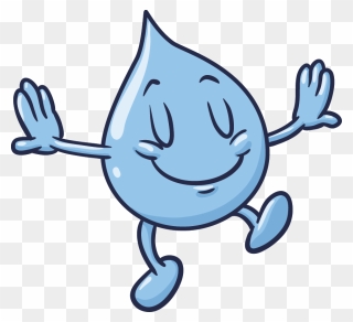 Water Droplet With Face Clipart