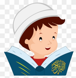 Transparent Muslim Png - Cartoon Reading Quran Png Clipart