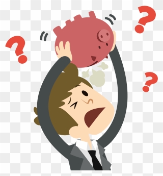 Geld-sorgen - No Money Cartoon Transparent Clipart