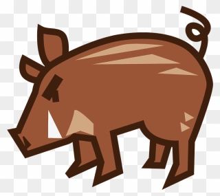 Wildschwein Clipart - Boar Emoji - Png Download