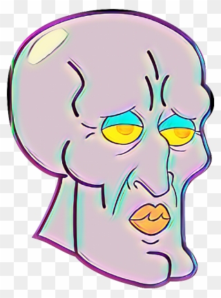 Transparent Handsome Squidward Clipart