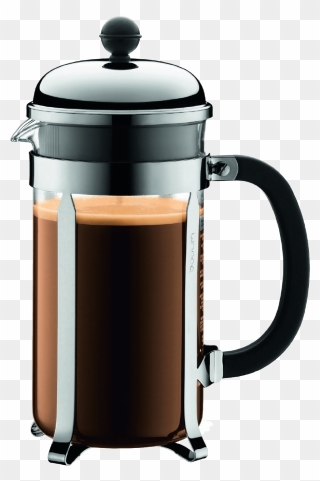 French Cafe Png - Plunger Coffee Clipart