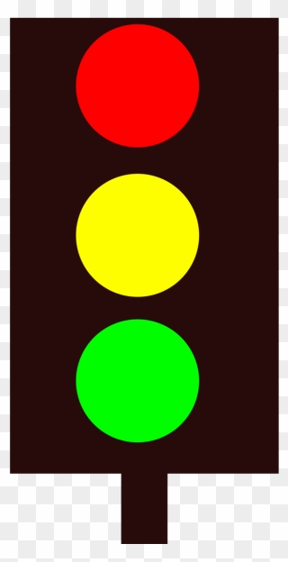 Transparent Stop Clip Art - Clip Art Traffic Light Cartoon - Png Download