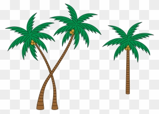 Palm Tree Coat Of Arms Logo Clipart