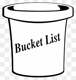 White Bucket Cliparts - Transparent Background Bucket List Png