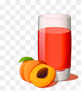 Orange Drink Fruit Cartoon - Fruit Juice Cartoon Clipart