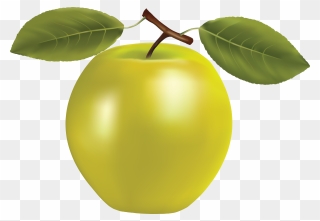 Yellow Apple Pictures - Yellow Apple Transparent Clipart - Png Download
