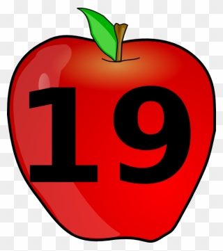 Clipart Apples Four - Clip Art Numbers 20 - Png Download