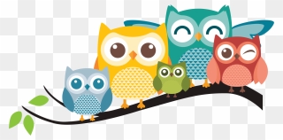 Transparent Background Owls Clipart - Png Download