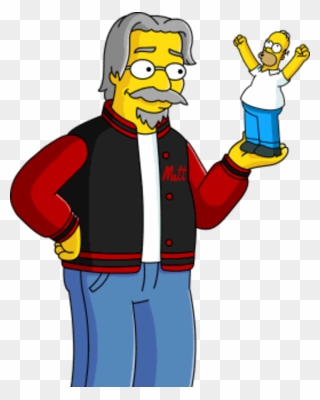 Matt Groening Phased Icon - Matt Groening As A Simpsons Character Clipart