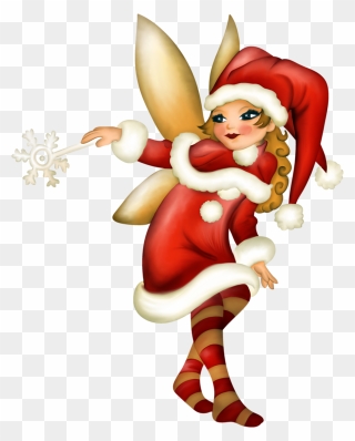 Image Associée - Christmas Fairy Clipart Png Transparent