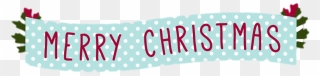 Merry Christmas Banner Png Clipart