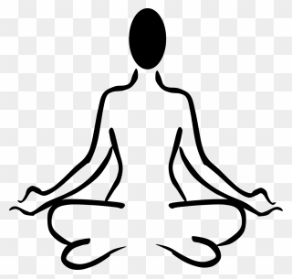 Yoga Clipart - Yoga Sitting Position Drawing - Png Download