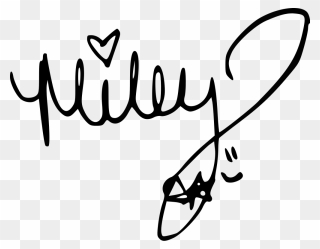 Aleister Crowley Signature - Miley Cyrus Signature Clipart