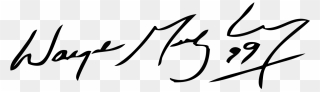 Transparent Autograph Clip Art - Wayne Gretzky Signature - Png Download