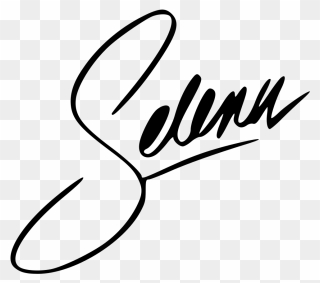 Selena Quintanilla Name Logo Clipart