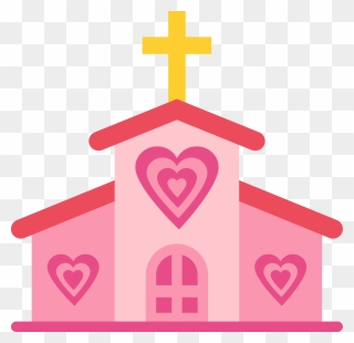 Church With Heart Clipart - Png Download