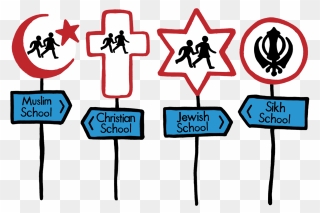 Hand Drawn Faith School Signs - Crossing Sign Clipart