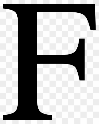 Letter F Png - Letter F Clipart Black And White Transparent Png