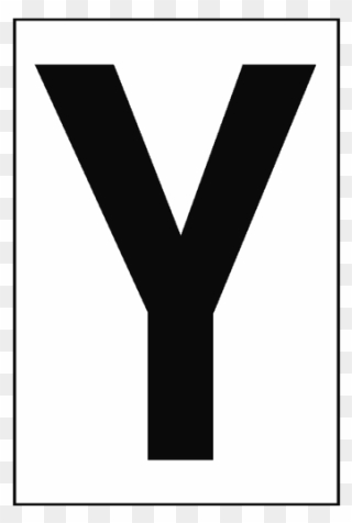 Letter Y White Sign - Sign Clipart