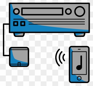 Diagram Of Bluetooth Adapter For Home Stereo - Bluetooth To Stereo Clipart