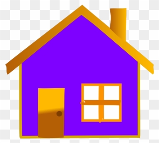 Home Icon 3 Svg Clip Arts - Purple House Clipart - Png Download