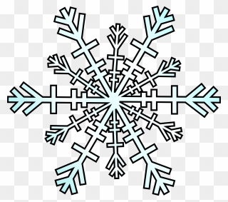 Winter Clip Art - Clipart Snowflake Cartoon - Png Download