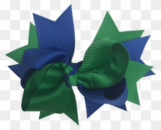 Green & Royal Blue Hair Accessories - Wrapping Paper Clipart