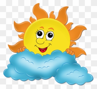 Transparent Special Education Clipart - Sky Cartoon Sun And Cloud Gif - Png Download