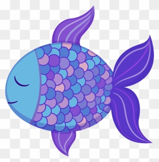 Cute Cartoon Fish Clipart - Png Download