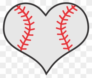 Transparent Baseball Stitches Png - Baseball Heart Svg Free Clipart