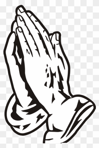 Praying Hands Png - Praying Hands Black And White Clipart