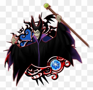 Maleficent A - Kingdom Hearts Union X Medals Clipart