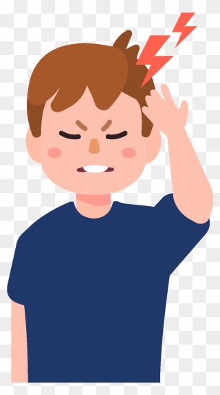 Maux De Tête Grippe - Cartoon Clipart