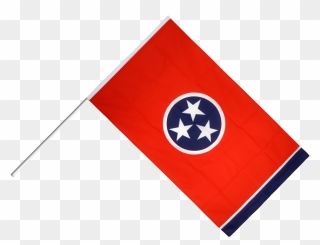 Hand Waving Usa Flag And - Tennessee State Flag Clipart