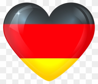 Germany Large Heart Flag Clipart
