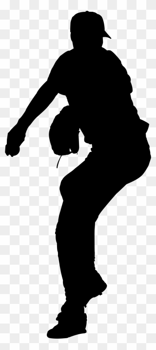 Silhouette Woman Clip Art - Baseball Season Is Here - Png Download