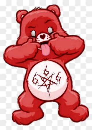 #freetoedit #funny #satanic Care Bear - Grumpy Care Bear Clipart