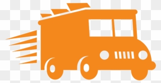 Food Truck Clip Art Orange - Png Download