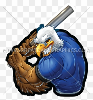 Baseball Eagle Mascot Clipart Clipart Library Eagle - Gambar Animasi Baseball - Png Download