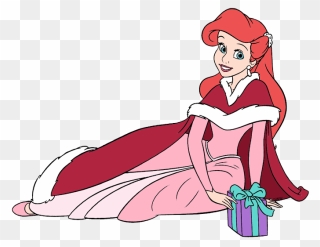 Free Ariel Christmas Cliparts, Download Free Clip Art, - Little Mermaid Christmas - Png Download