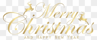 Transparent Happy New Year Png - Merry Christmas And Happy New Year 2018 Png Clipart